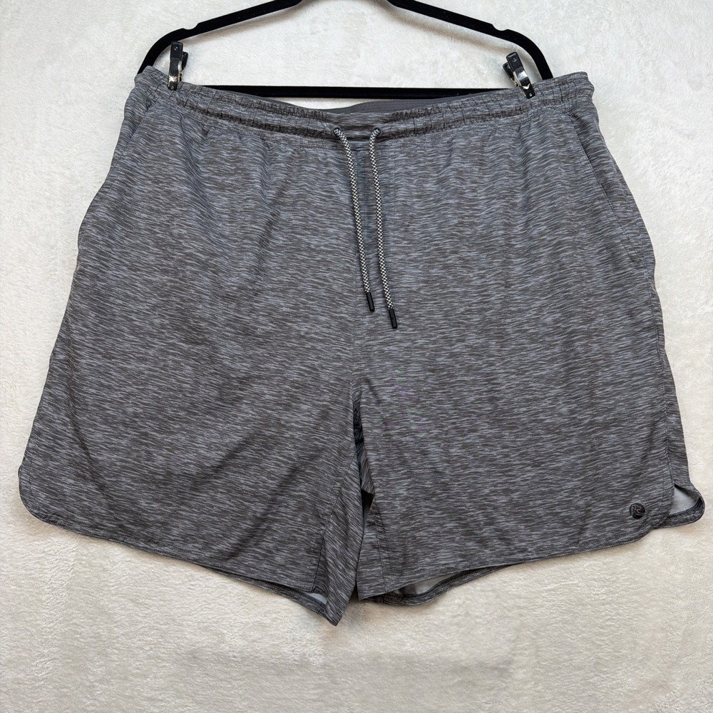 Rhoback Lined Performance Shorts XXL Gray‎ Stretch Athletic Training Running